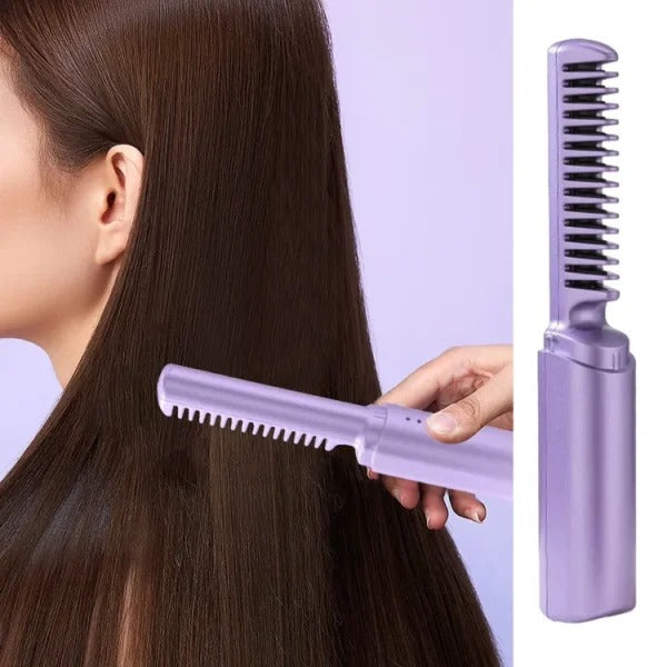 Electric Comb Hair Straightener Rechargeable