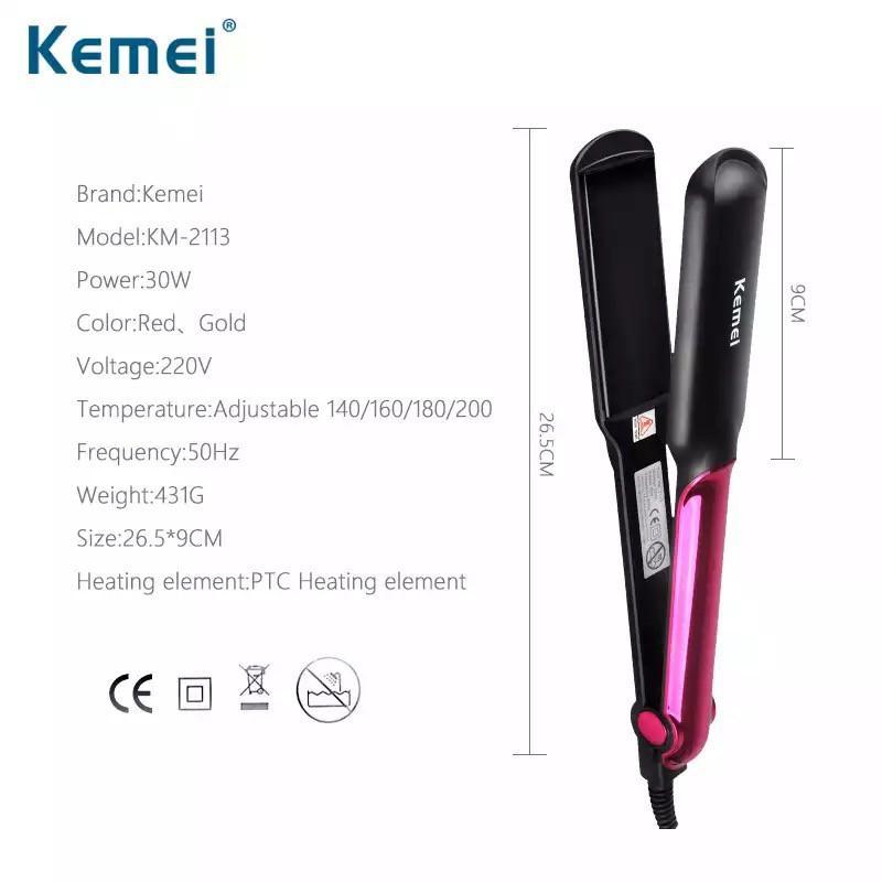 Kemei Hair Straightener Curling Irons KM-2113