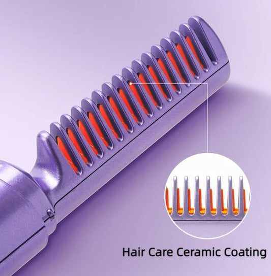 Electric Comb Hair Straightener Rechargeable