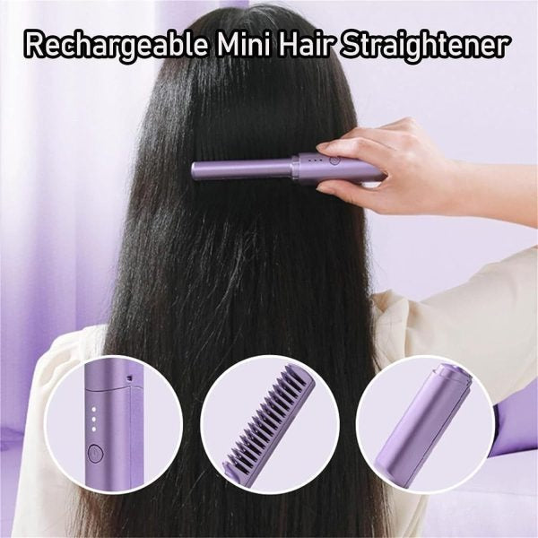 Electric Comb Hair Straightener Rechargeable