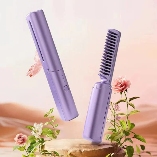 Electric Comb Hair Straightener Rechargeable